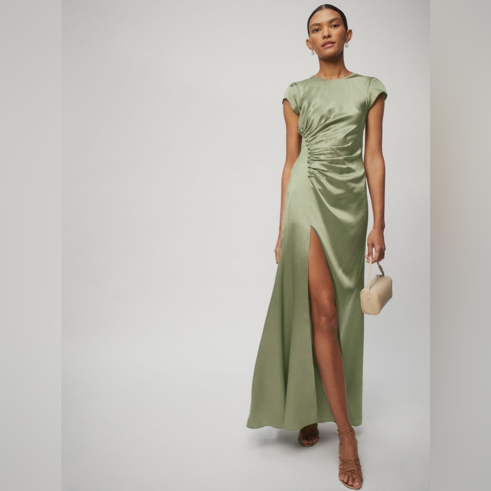 Birch Silk Dress Reformation